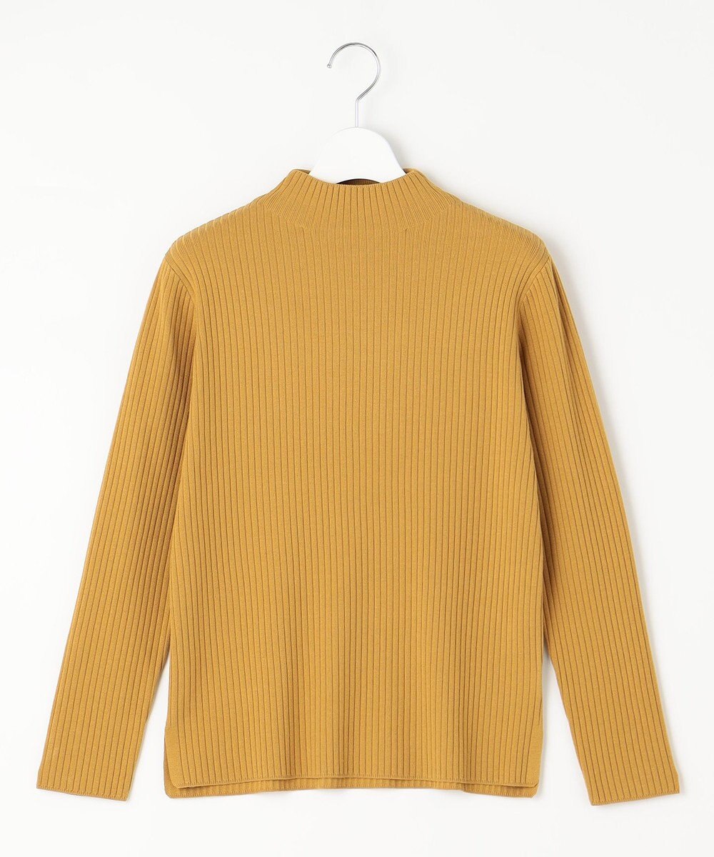 J.PRESS LADIES 針抜きフライス ボトルネック リブ カットソー 