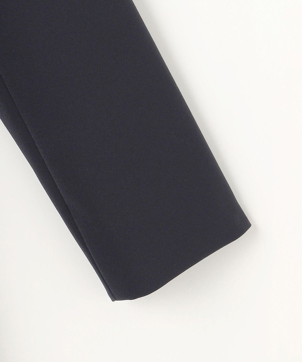 組曲 S 【KUMIKYOKU NAVY】ダブルクロスストレッチ ノーカラーコート 