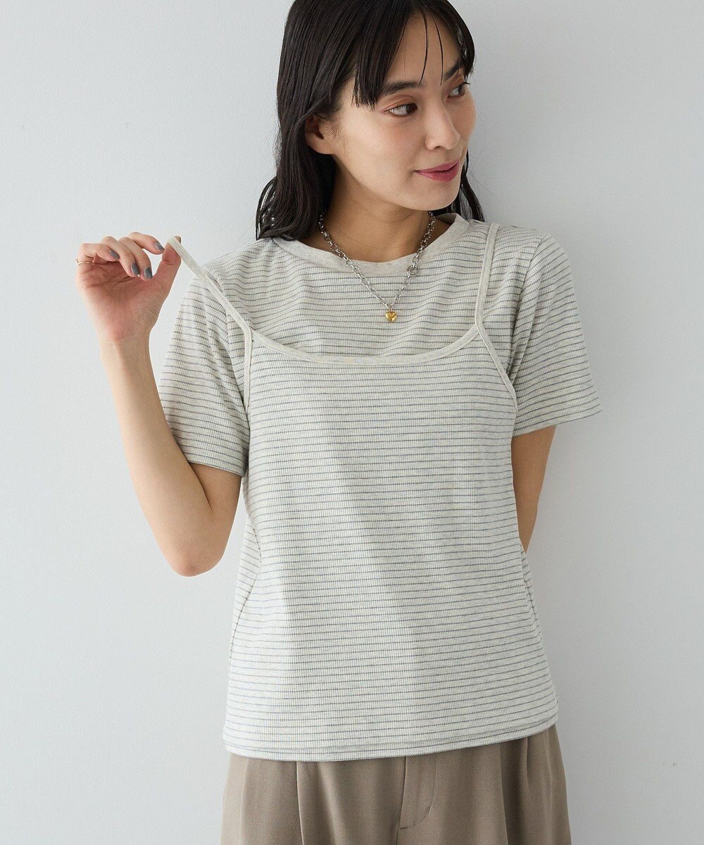 CRAFT STANDARD BOUTIQUE 2点セット/ボーダーキャミ+Tシャツ 