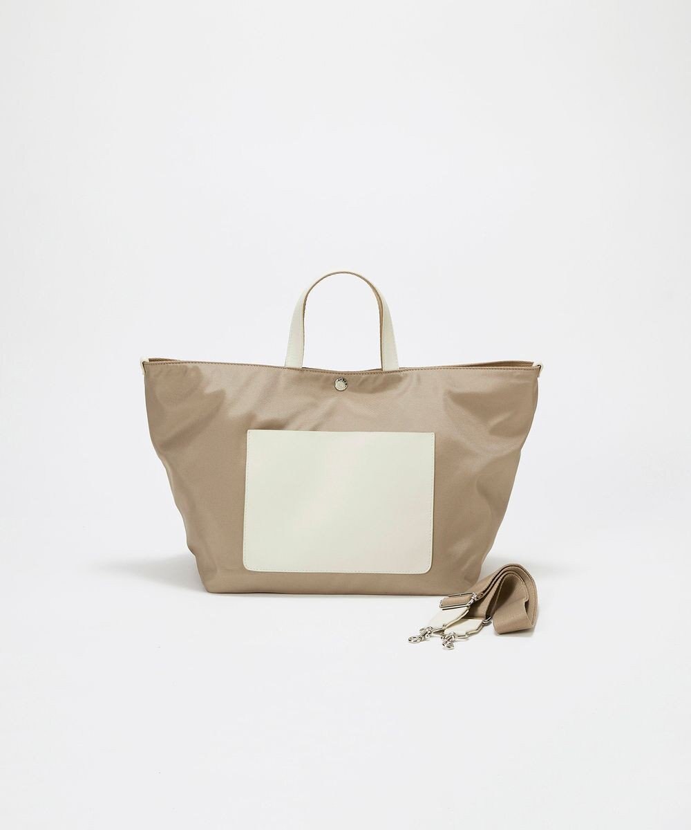 TOPKAPI 【Breath TOPKAPI sis】【WEB限定】ナイロン レザーポケット トートバッグ ショルダー付き A4 / 軽量 / CALM カーム 