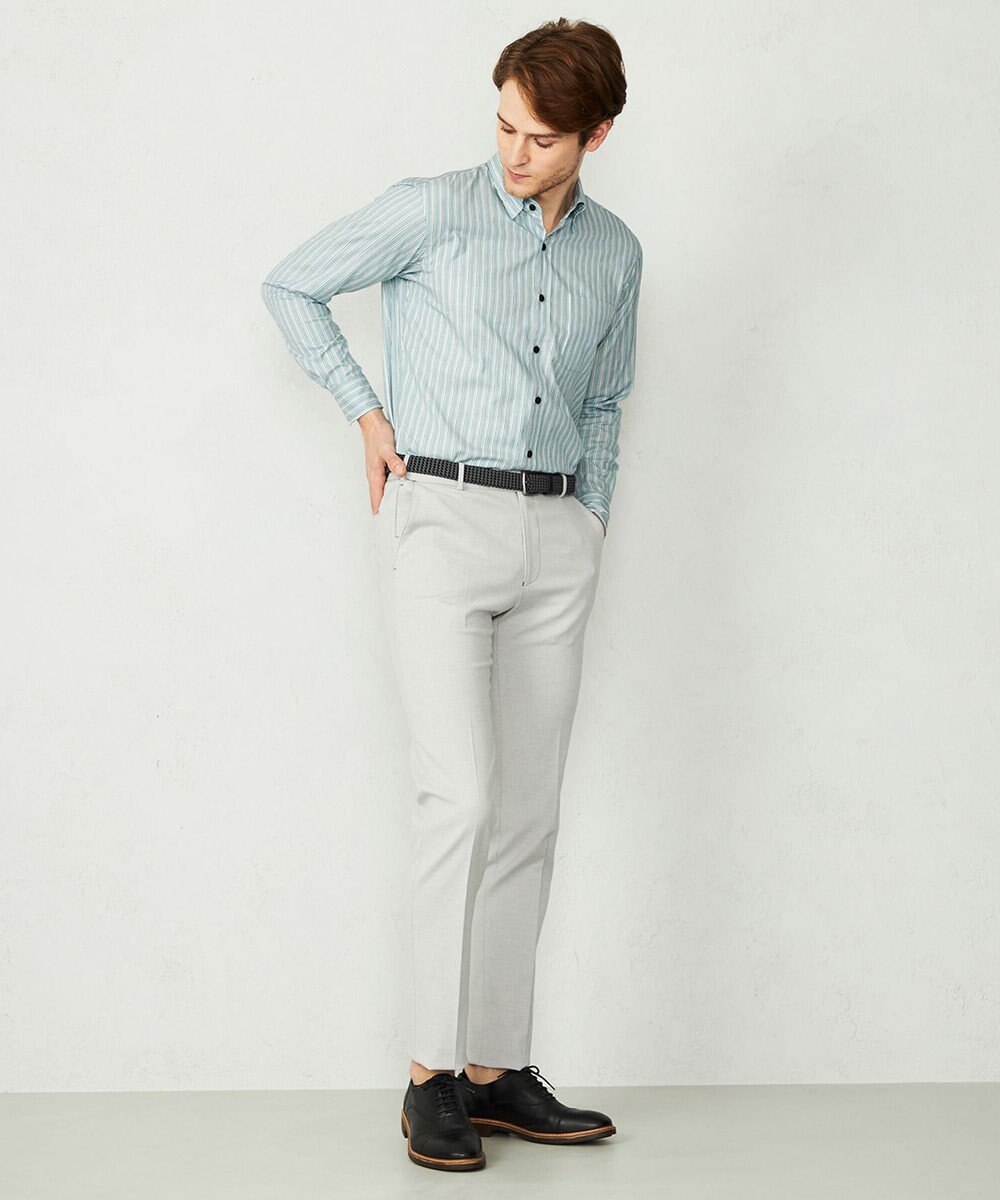 JOSEPH ABBOUD 【オーガニックコットン】シャンブレードビー パンツ 