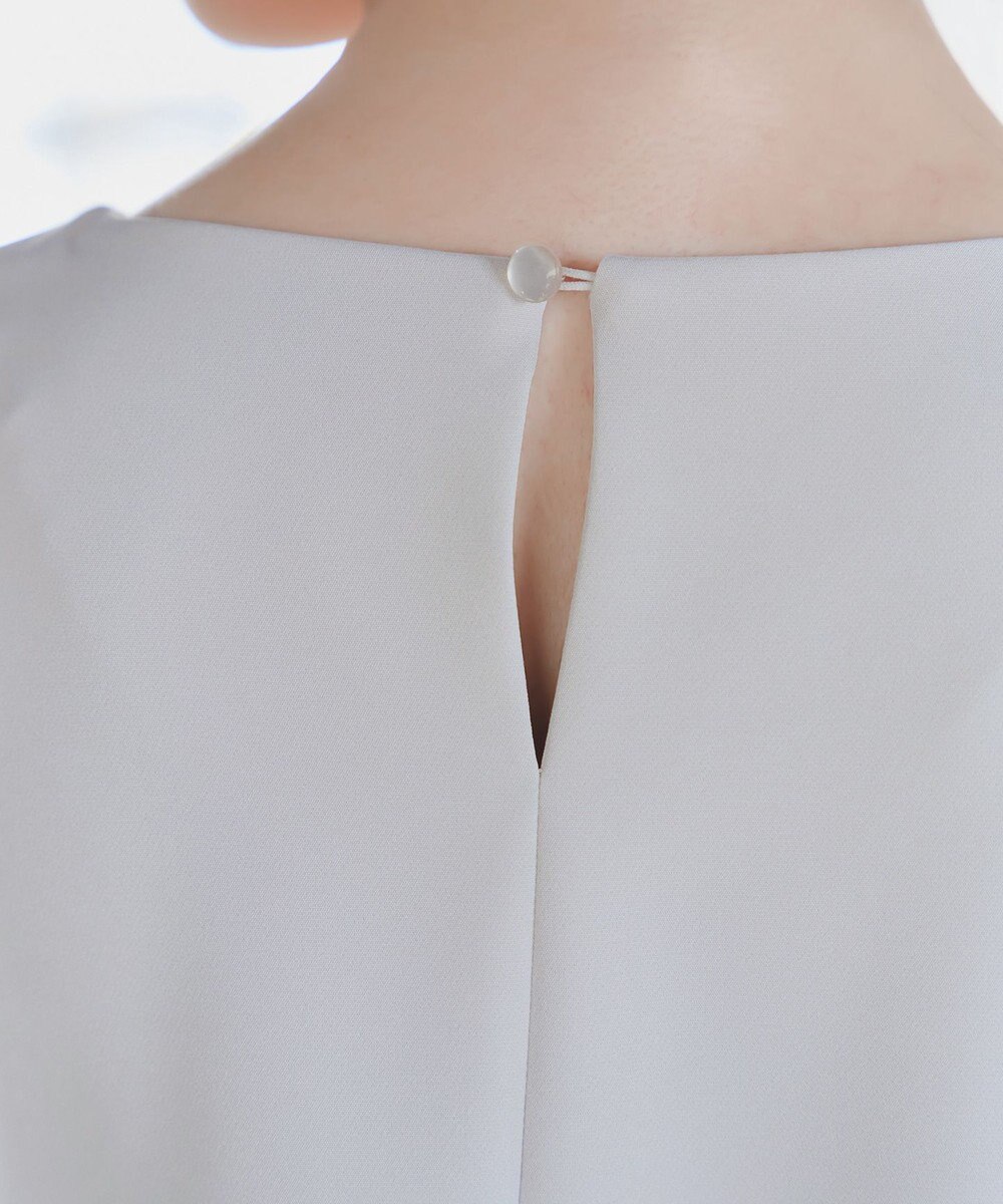 Tiaclasse 【ダブルクロス】パフスリーブペプラムチュニックブラウス 