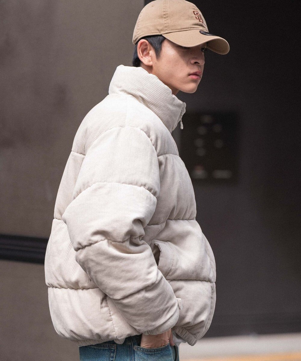 WEGO 【ユニセックス着用ITEM/MLサイズ展開】コーデュロイパファーブルゾン 