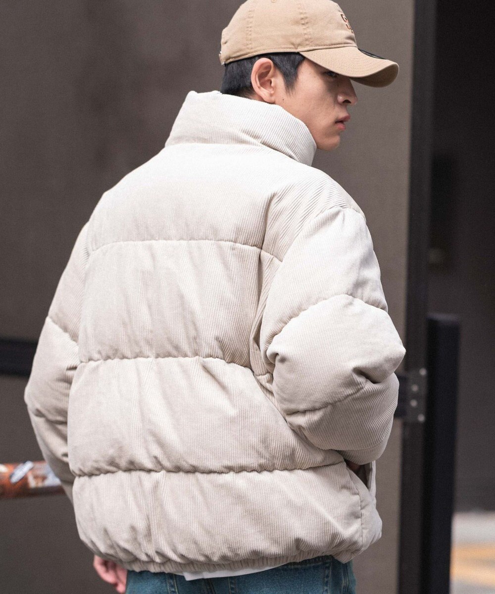 WEGO 【ユニセックス着用ITEM/MLサイズ展開】コーデュロイパファーブルゾン 