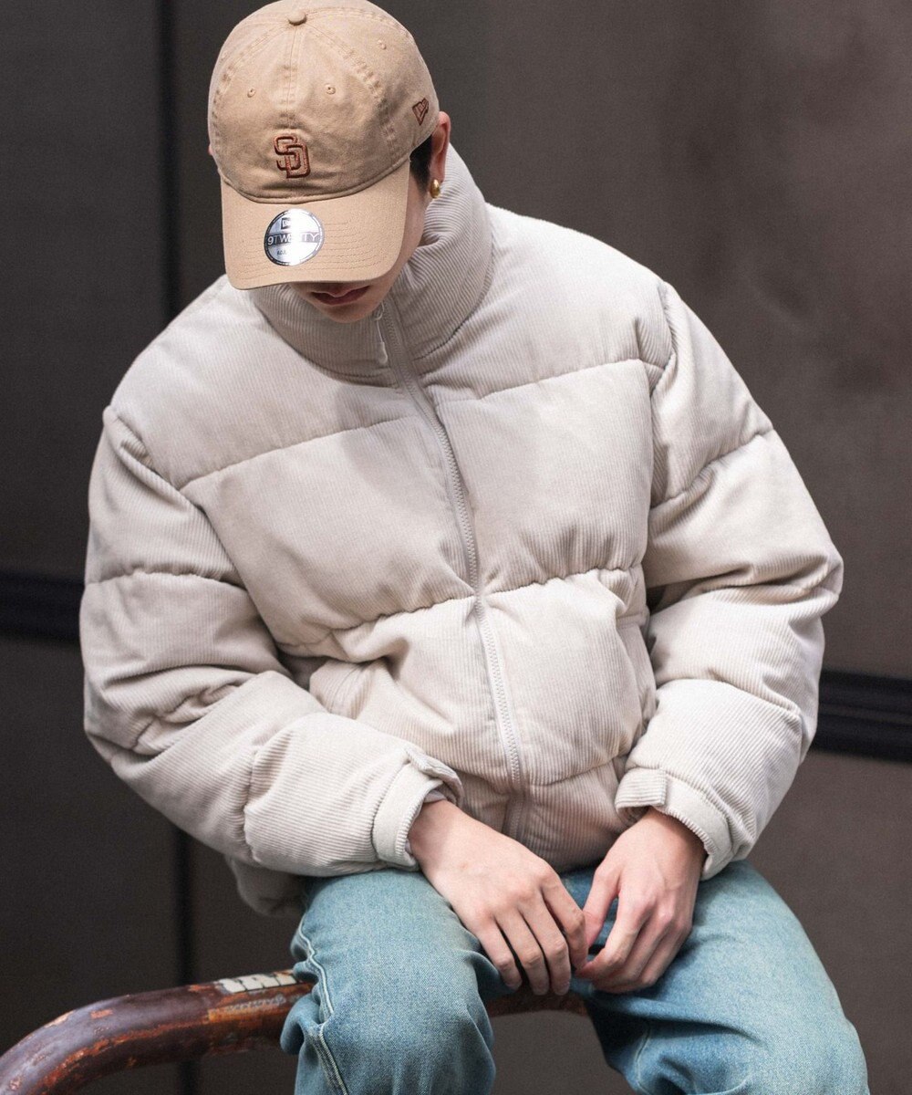 WEGO 【ユニセックス着用ITEM/MLサイズ展開】コーデュロイパファーブルゾン 