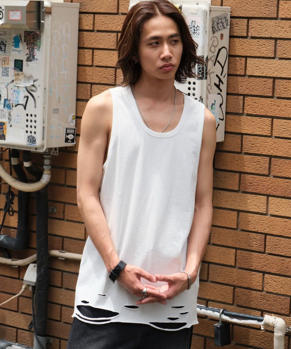 WEGO ダメージタンクトップ 