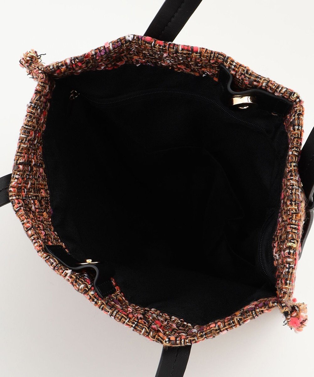 自由区 ラメノットファンシーツイードトート バッグ 