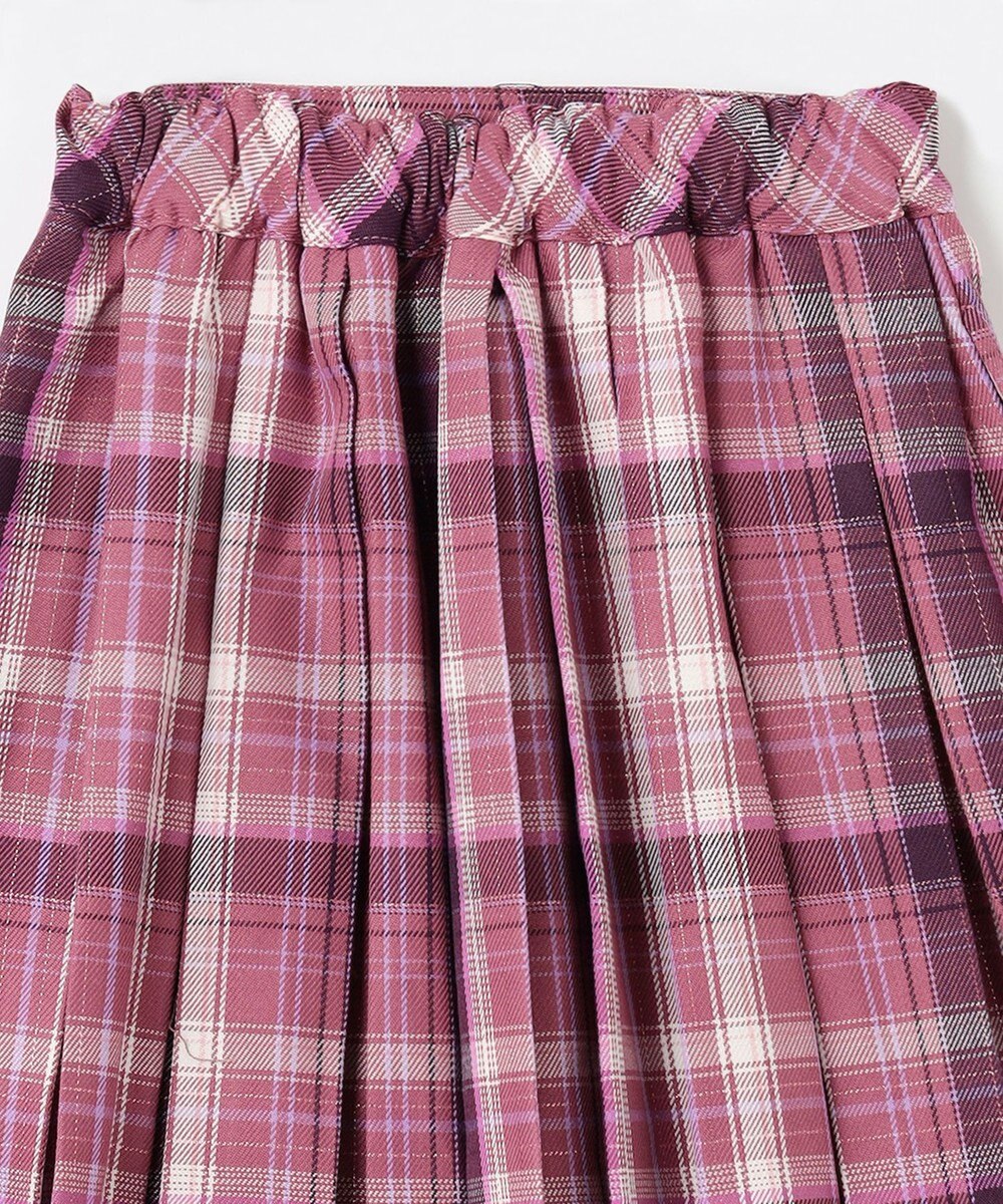 ANY KIDS チェック プリーツ スカパン 