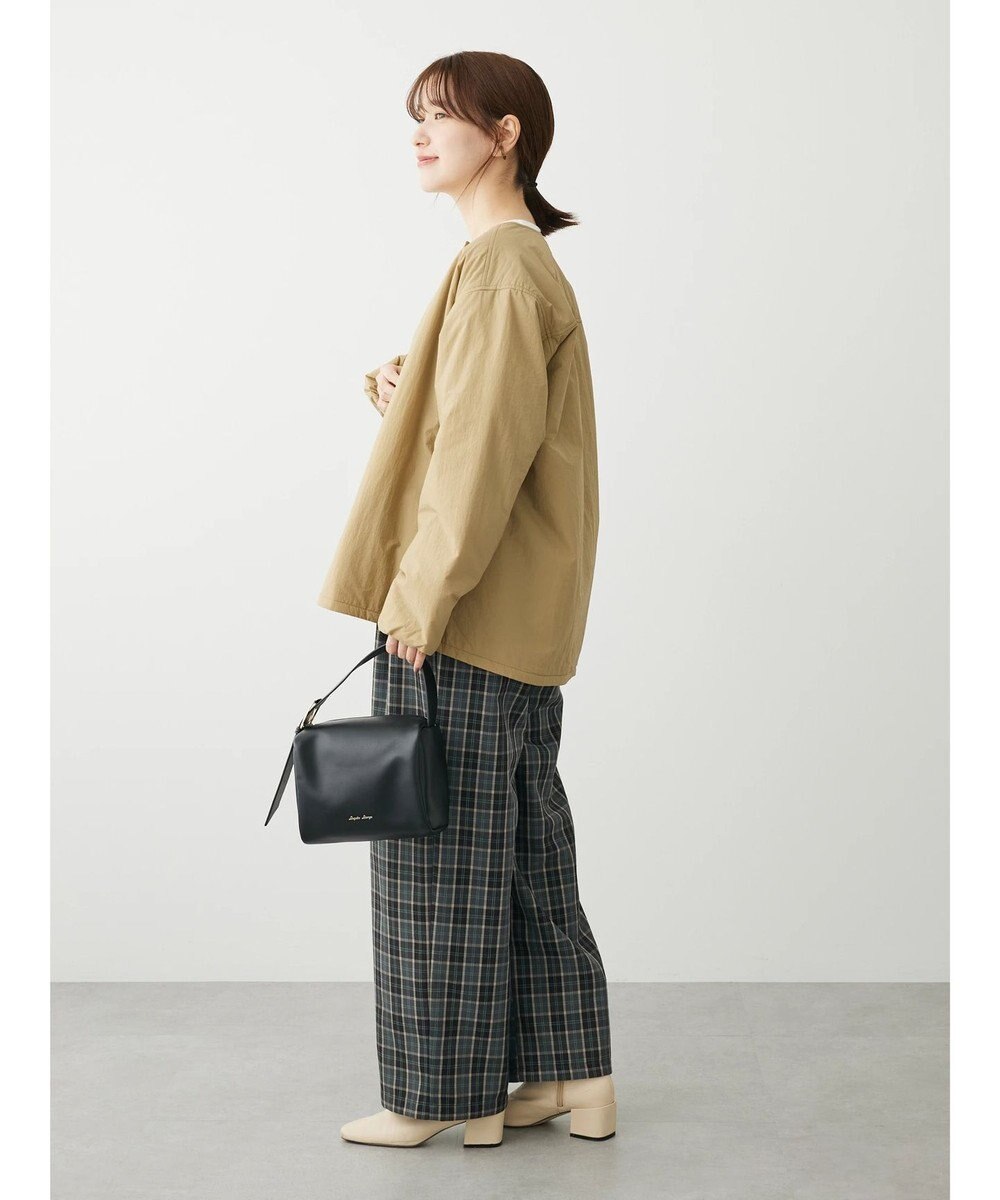 Green Parks ライト中わたノーカラーブルゾン 