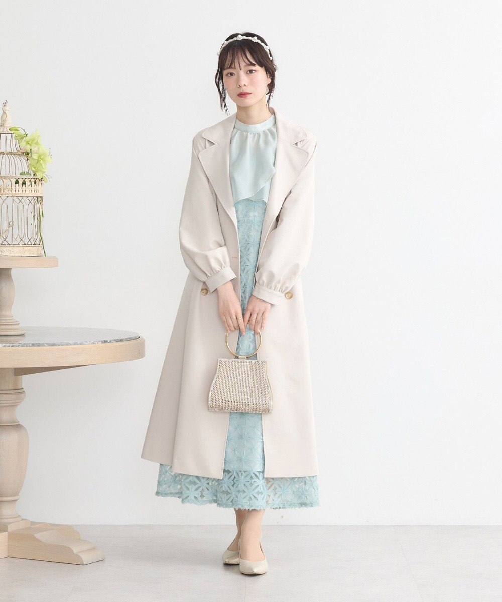 earth music&ecology SET2点シアーブラウス＋3Dレースワンピース 