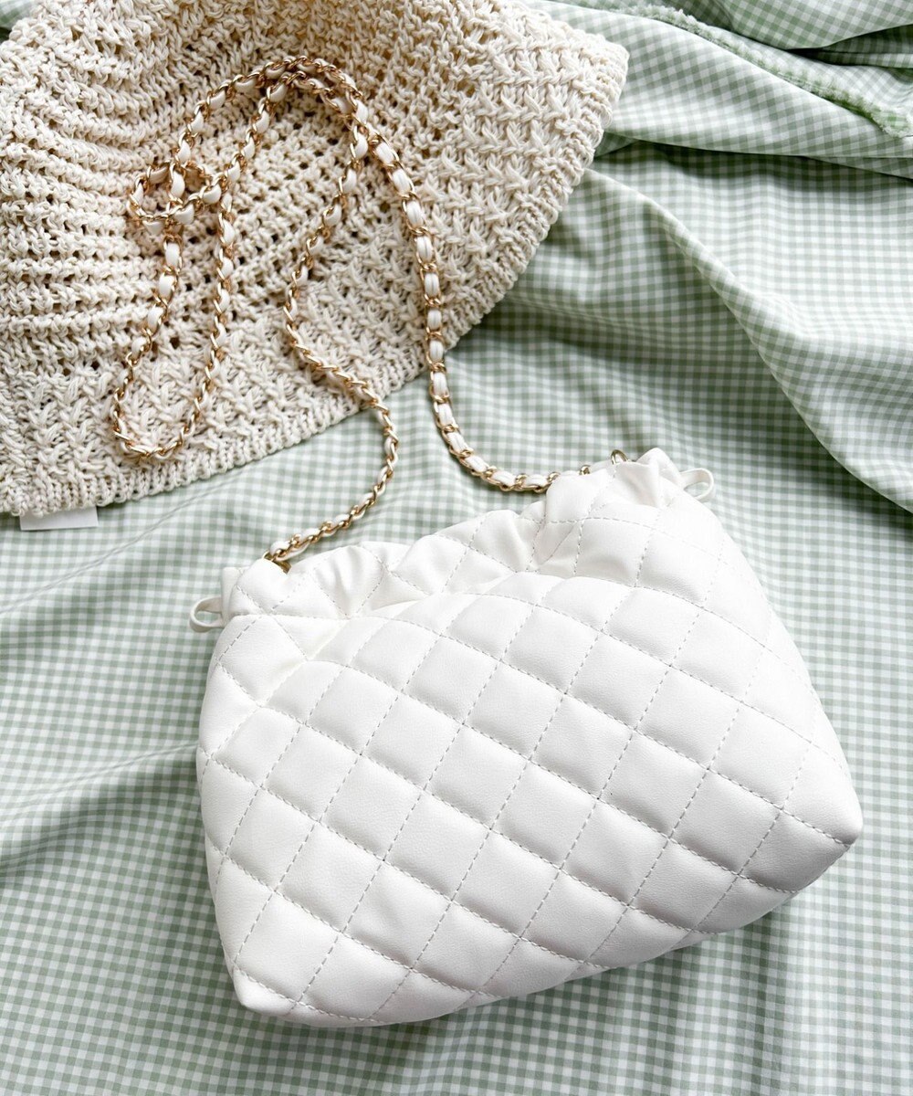 WEGO サイドリボンキルティングショルダー 