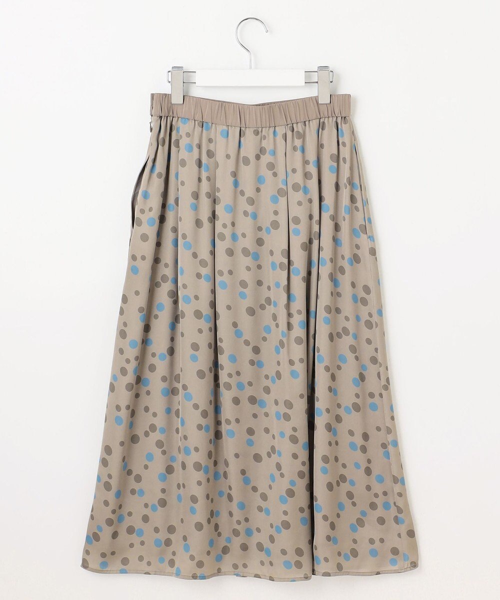 自由区 L マルチポルカドットプリント スカート 