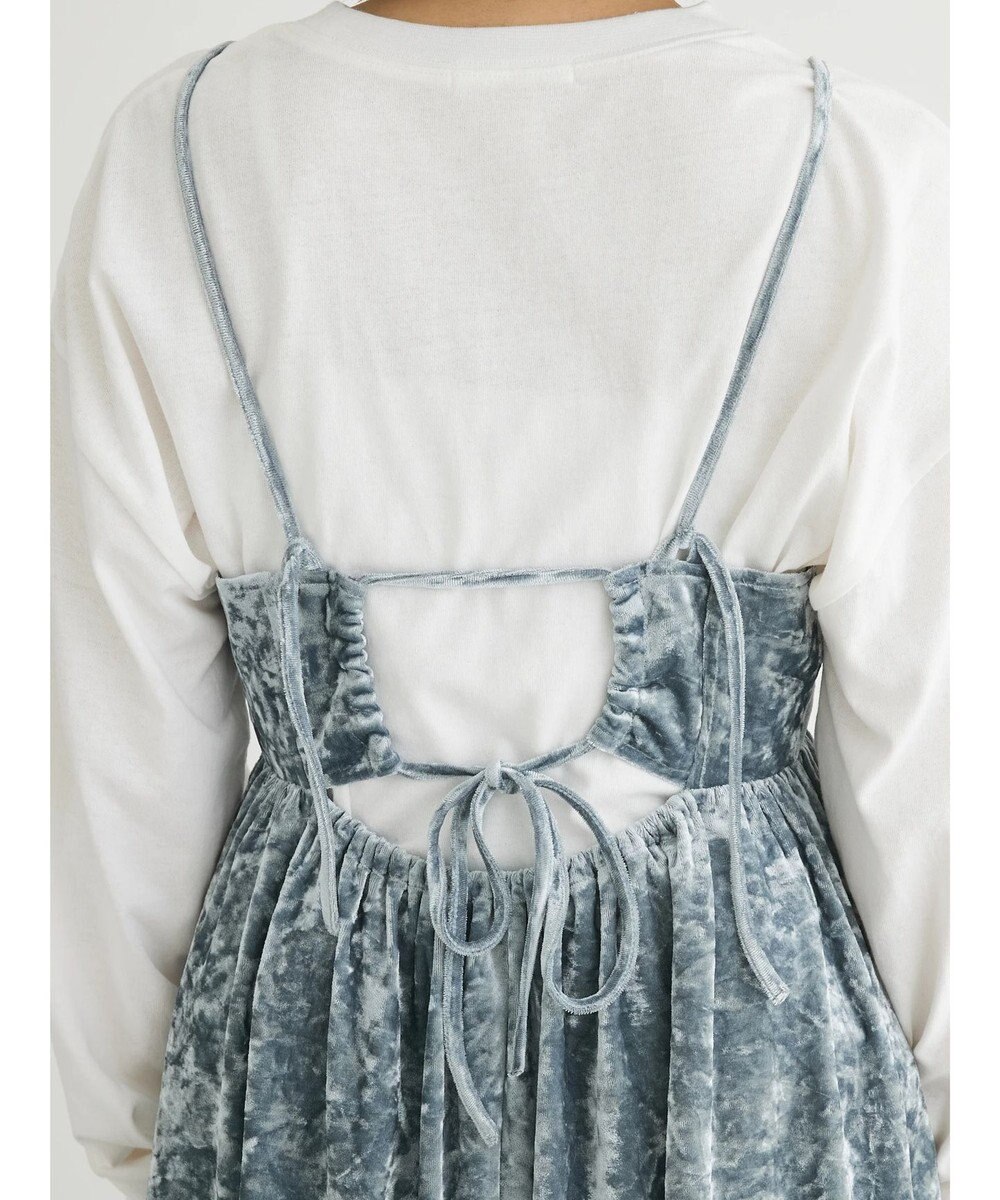 Green Parks ・ＥＬＥＮＣＡＲＥ　ＤＵＥクラッシュベロアキャミチュニック 