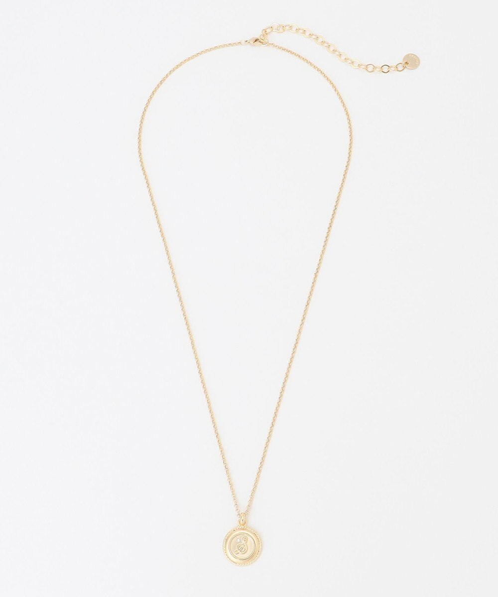 J.PRESS LADIES 【リバーシブル】イニシャルコイン ネックレス 