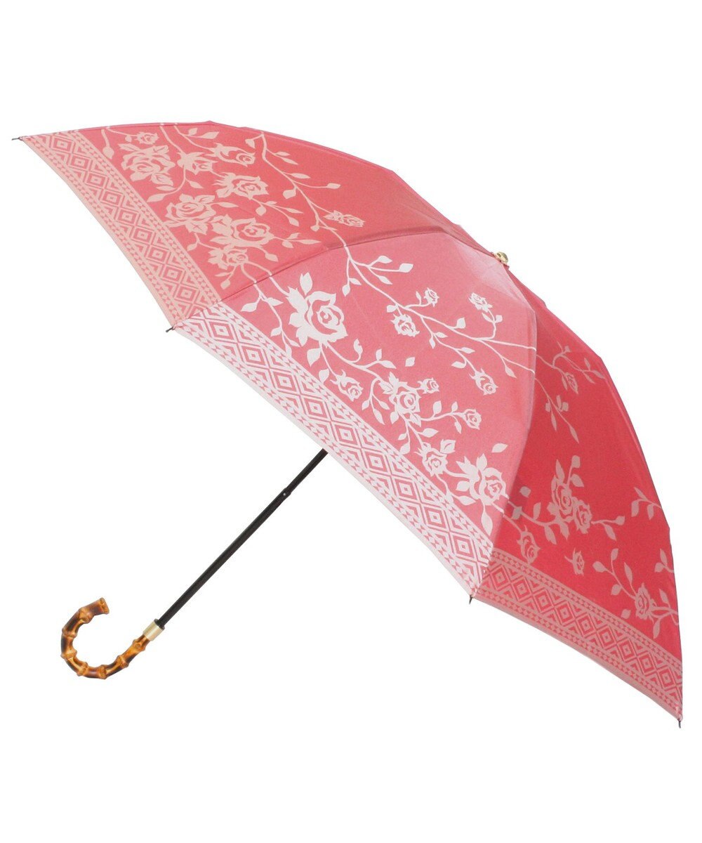 槇田商店 Kirie バラ フレンチレッド 折りたたみ傘 