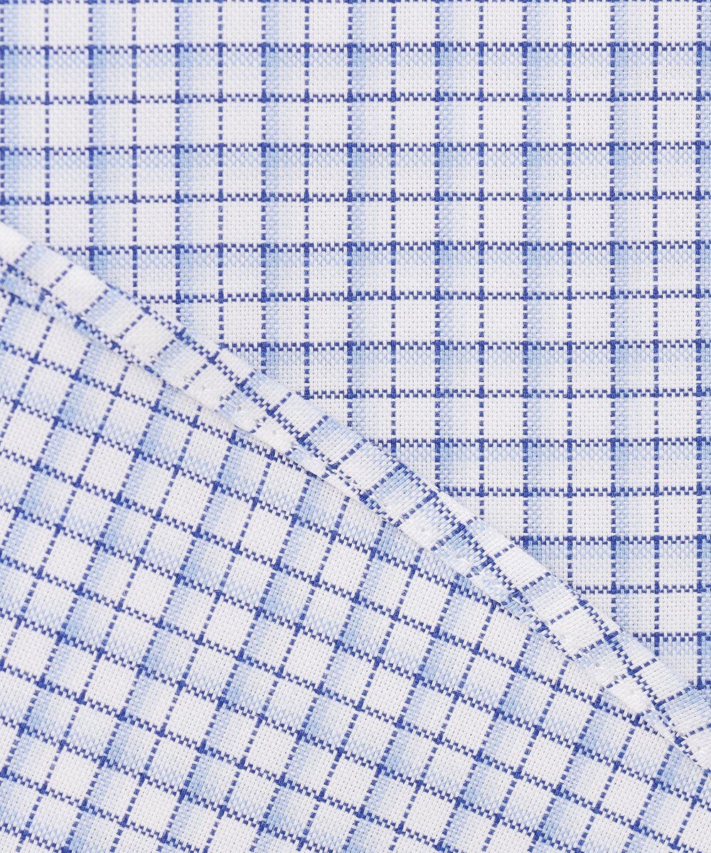 J.PRESS MEN 【EXTRA COMFORT / 形態安定・ストレッチ・抗菌防臭・速乾】ピンオックス ファンシーチェック 半袖シャツ/B.D. 