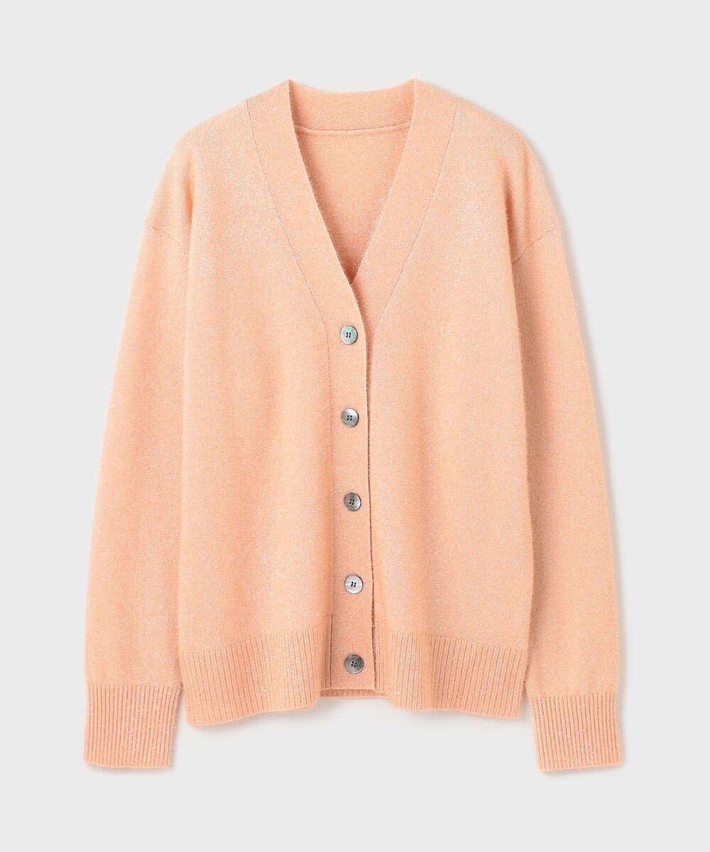 GRACE CONTINENTAL フィルムヤーンニットカーディガン 