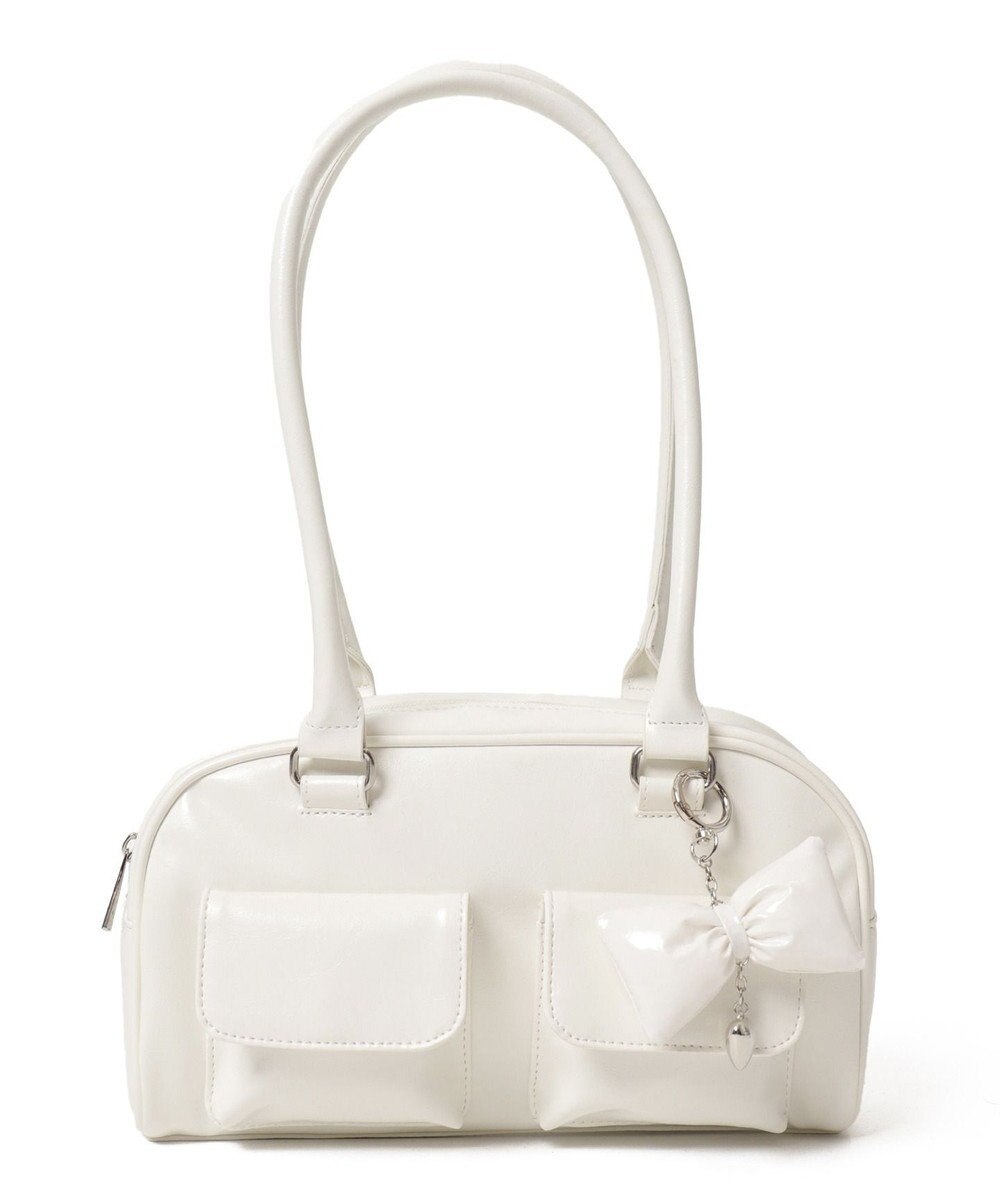 WEGO チャーム付きボストンバッグ 