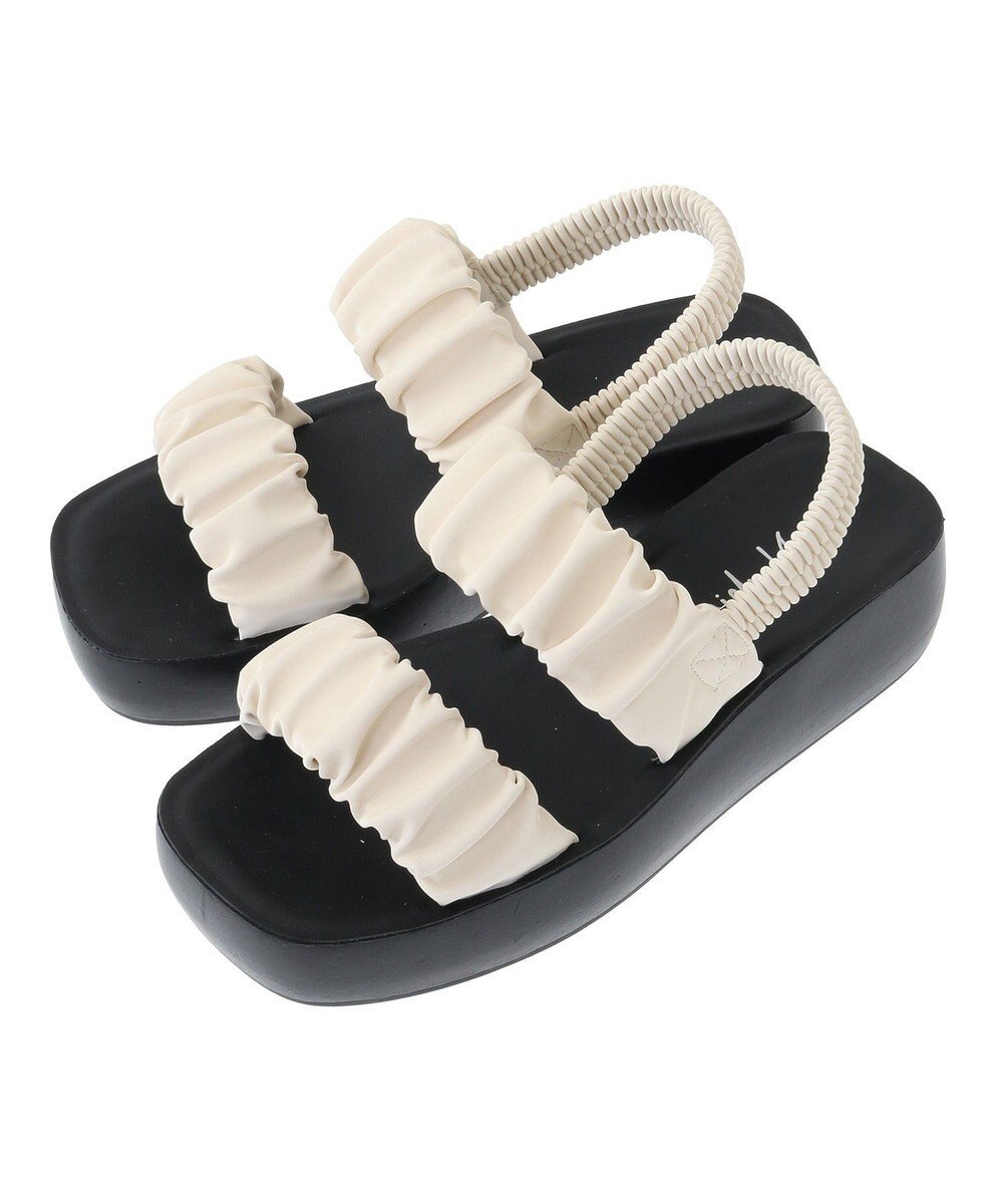 Green Parks ・ｒｉｃｈｂｌｕｅ　ギャザーアツゾコサンダル 