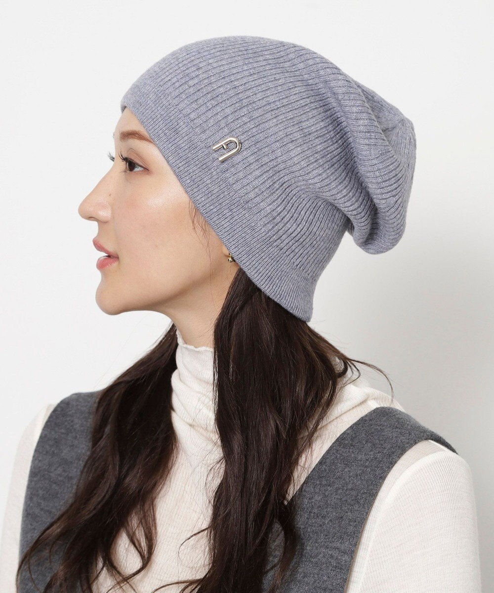 MOONBAT 【WEB限定】FURLA(フルラ)アーチロゴ付き ニット帽 帽子 UVカット 手洗いOK 