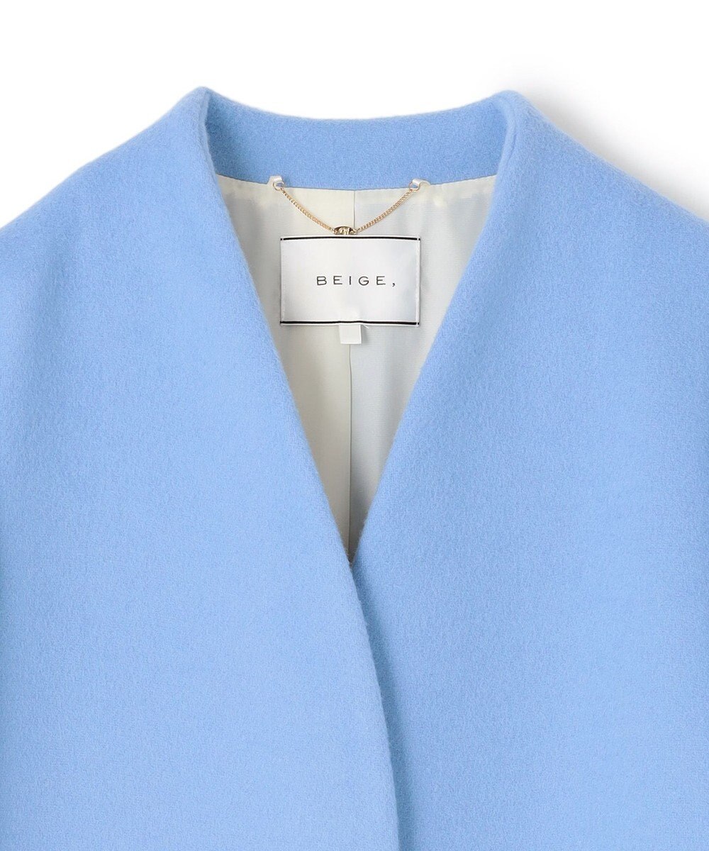 BEIGE， 【S-size】PASSY / ノーカラーロングコート 