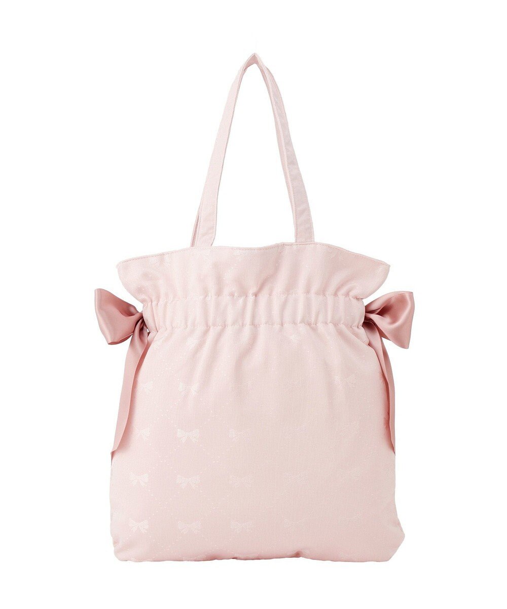 Maison de FLEUR リボンジャカードダブルリボントートバッグ 