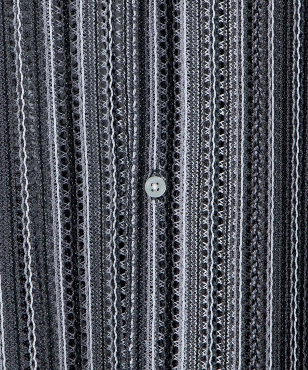 WEGO 【ユニセックス着用ITEM】ストライプメッシュBIGシャツ 