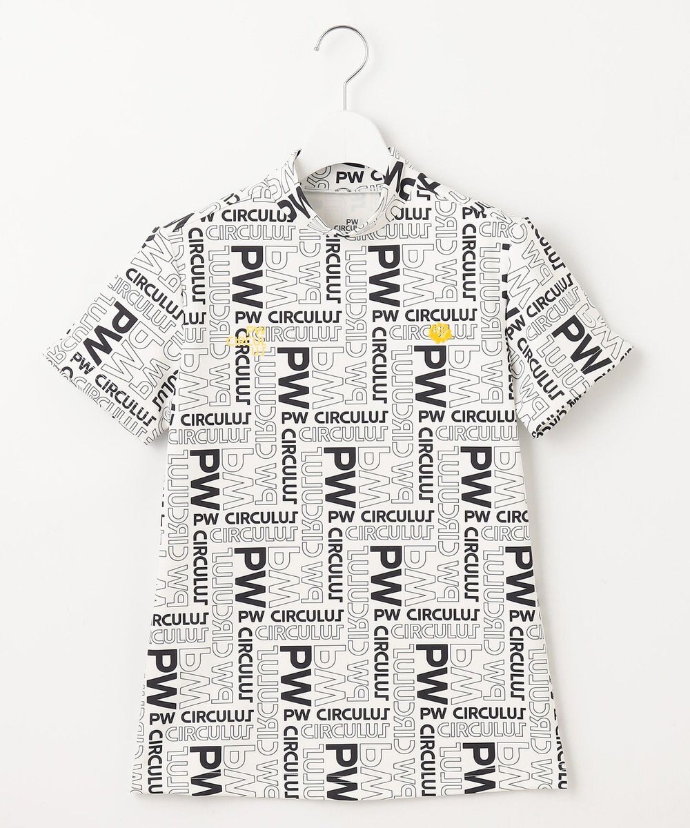 PW CIRCULUS 【UVカット / 吸水速乾 / 伸縮性抜群】【WOMEN】ＰＷロゴ＆チェックモックT ゴルフウェア レディース 