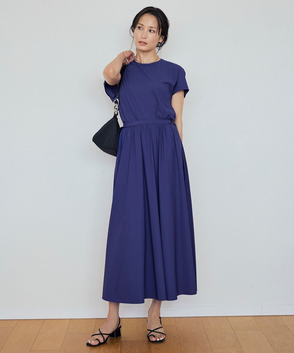 ICB 【接触冷感・UVカット・速乾・洗える】マットスキューバ フレアスカート 