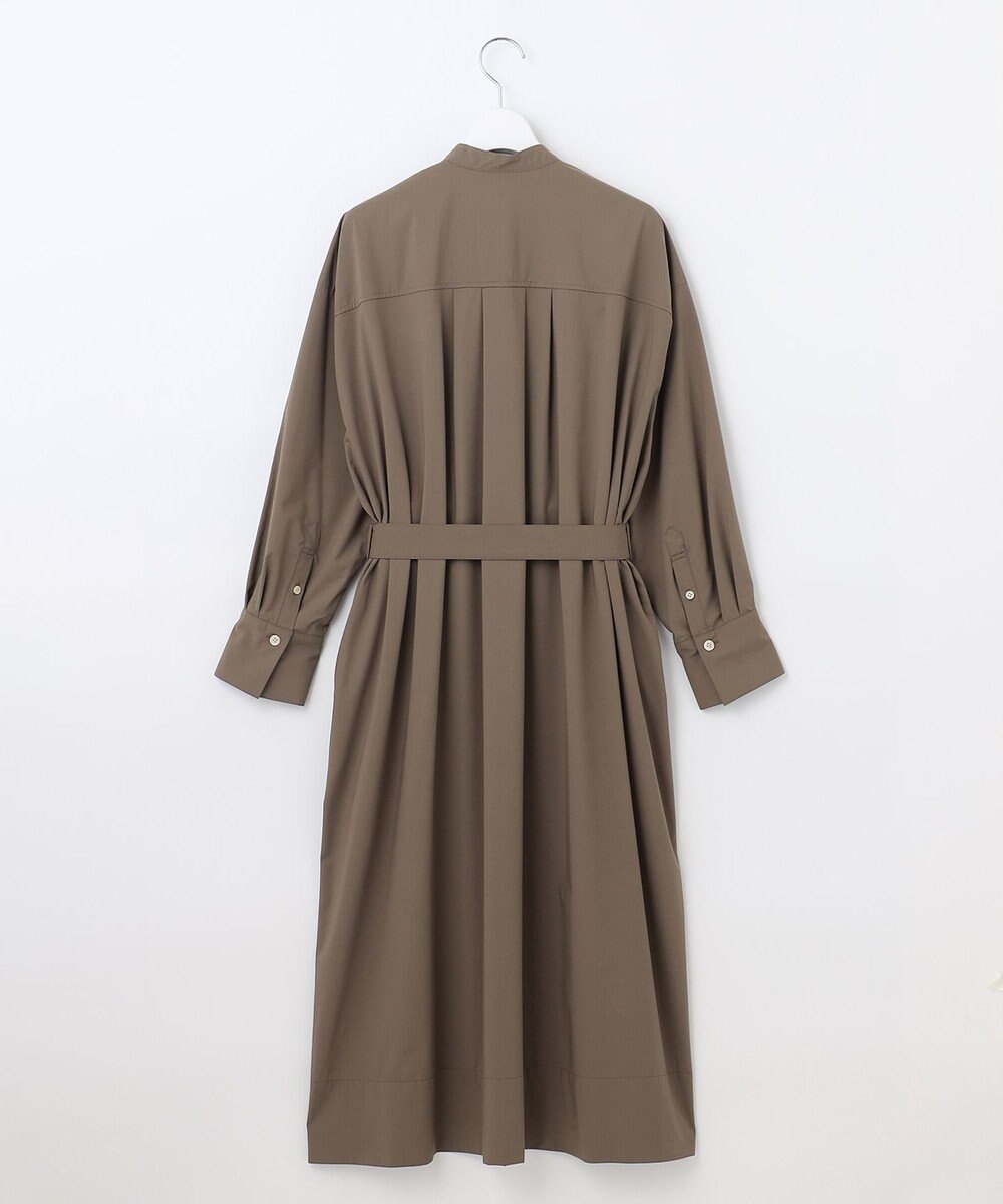 自由区 L 【洗える】ストレッチタイプライターシャツ ワンピース 