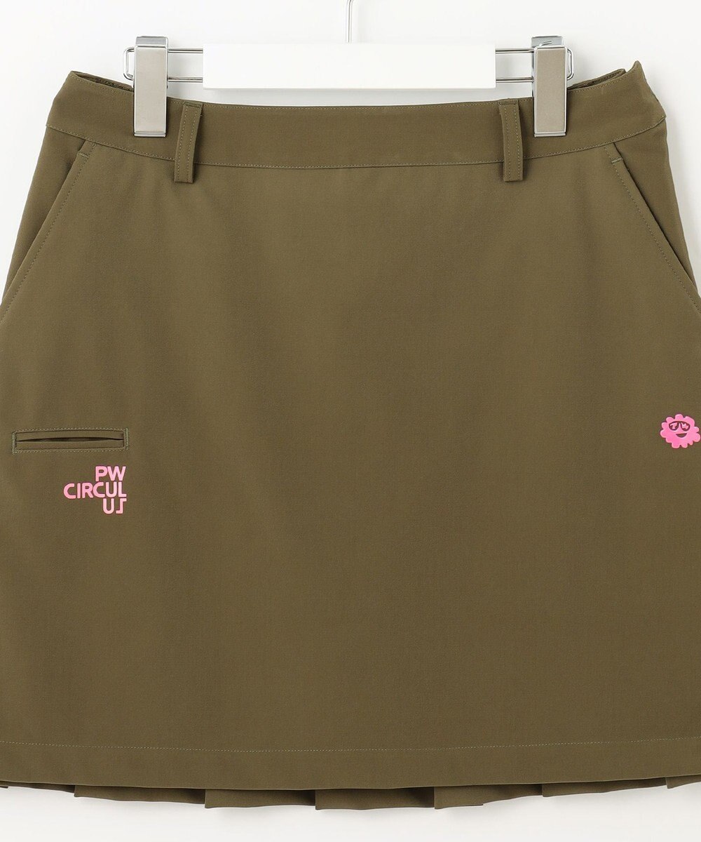PW CIRCULUS 【WOMEN】【ストレッチ/撥水】インナー付き バックプリーツ スカート 