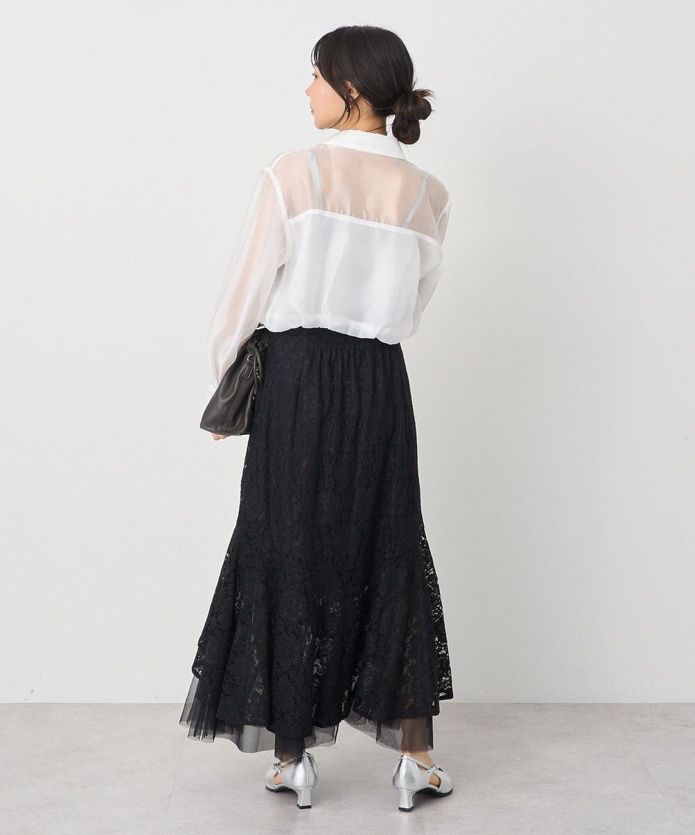 earth music&ecology バルーンシアーショートシャツ 