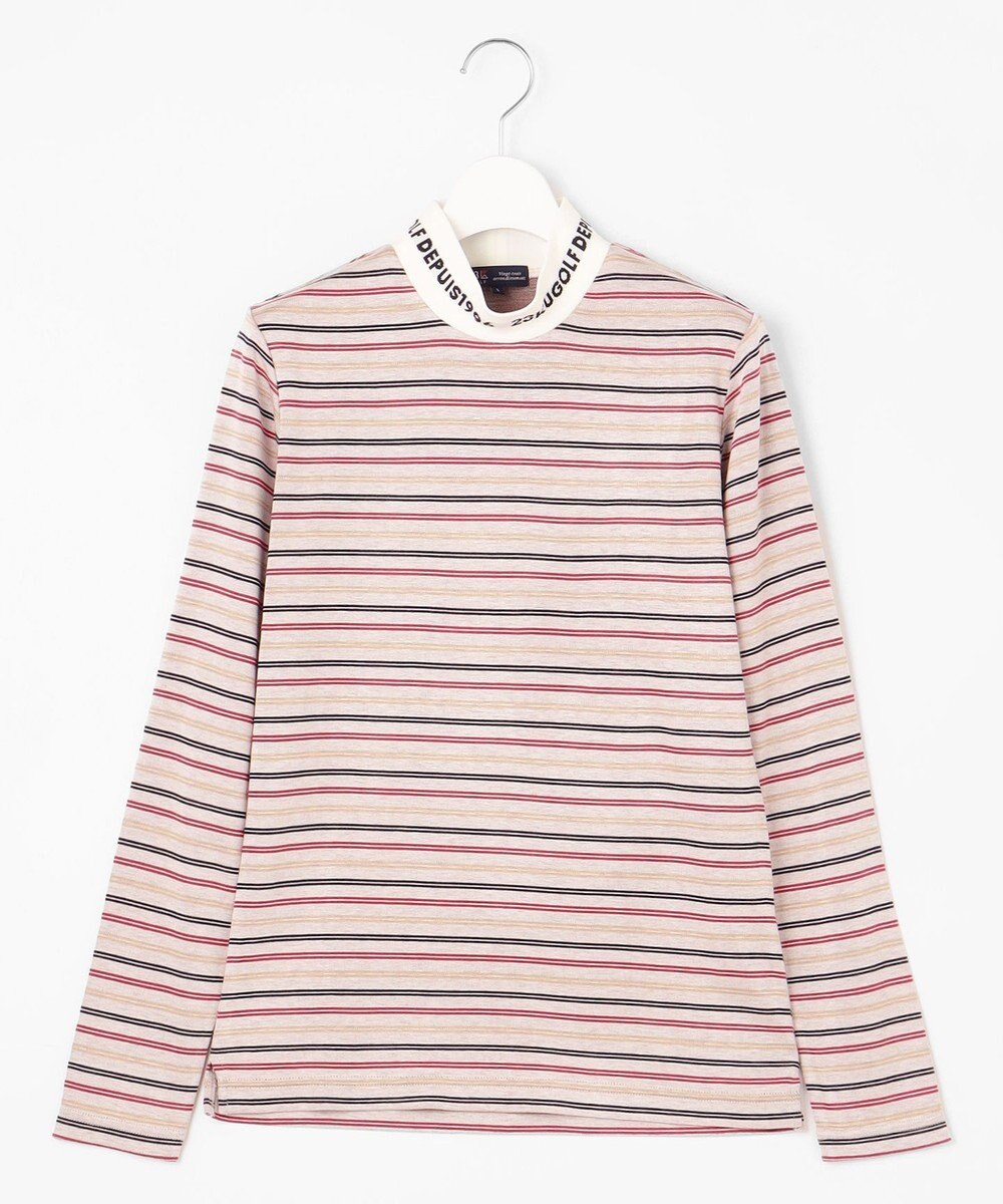 23区GOLF 【WOMEN】エニワイズ ジャガード モックネックシャツ 