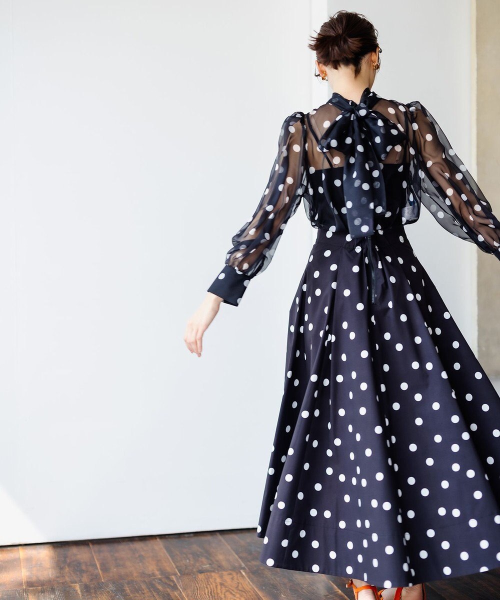 組曲 L 【組曲×setsuko sagittaire】ストレッチプリントスカート 