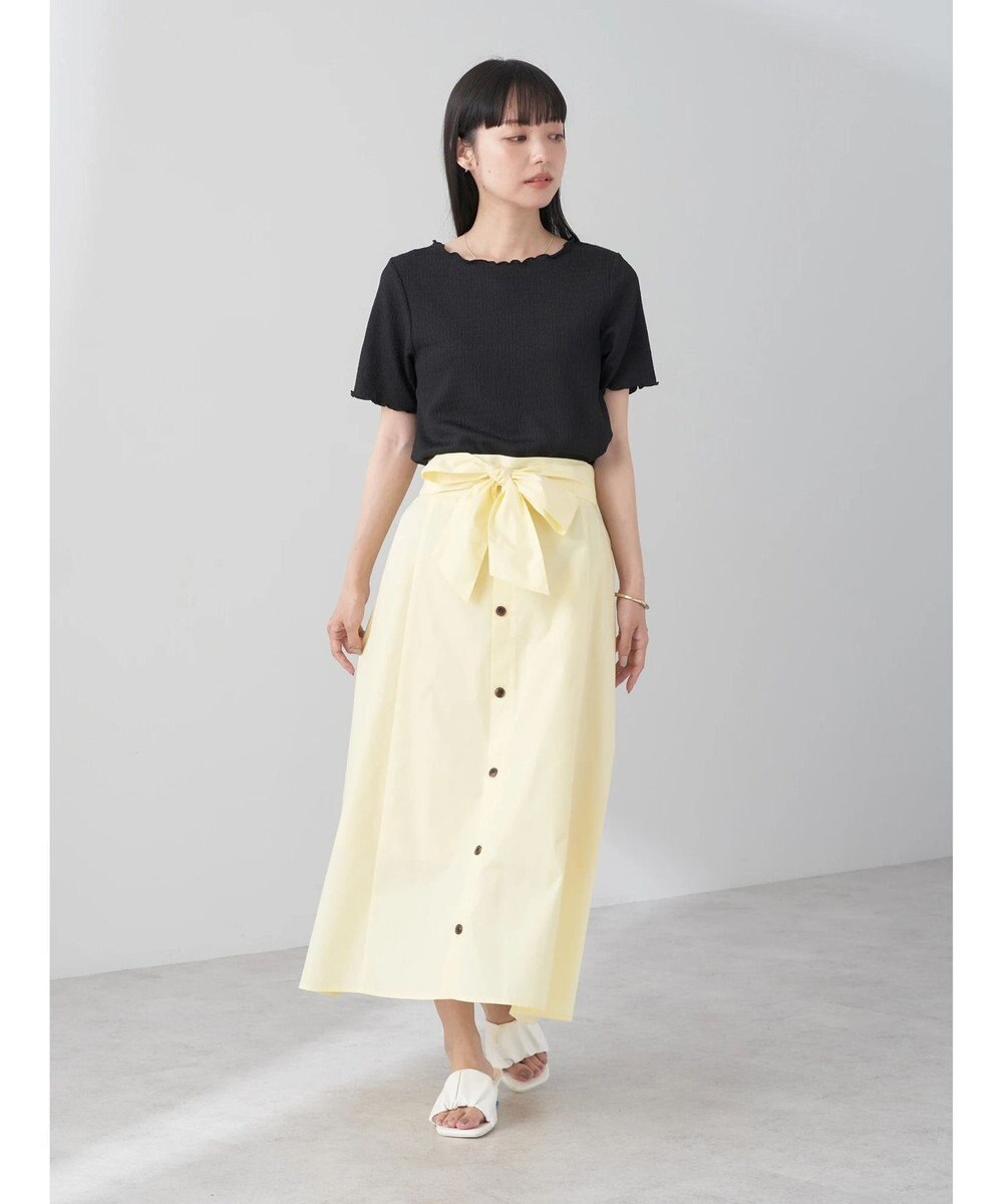 earth music&ecology ウエストリボンヘムスカート 