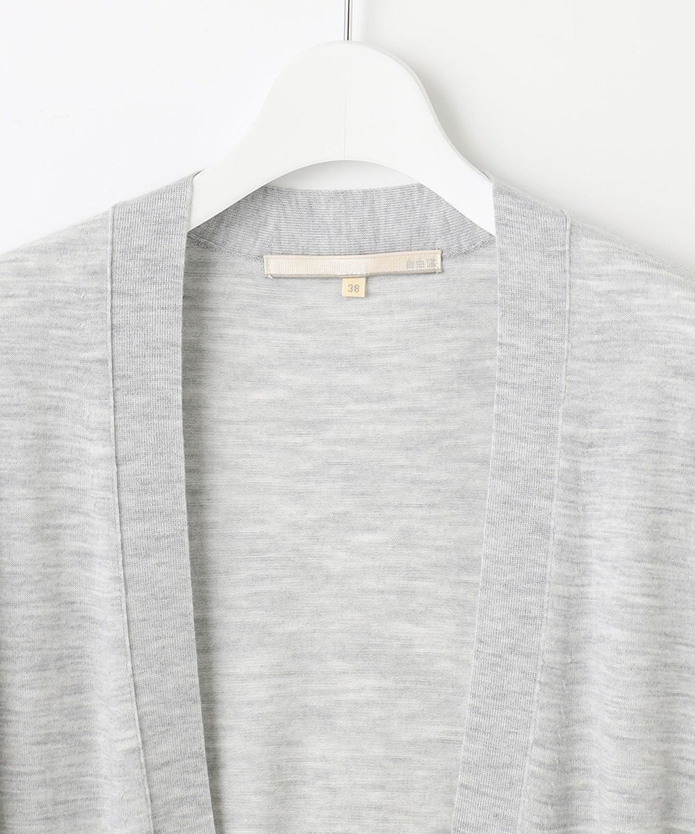 自由区 L 【洗える】CARIAGGI スーパーエクストラファインメリノ ニットカーディガン 