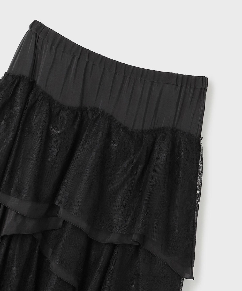 GRACE CONTINENTAL レースコンビティアードスカート 