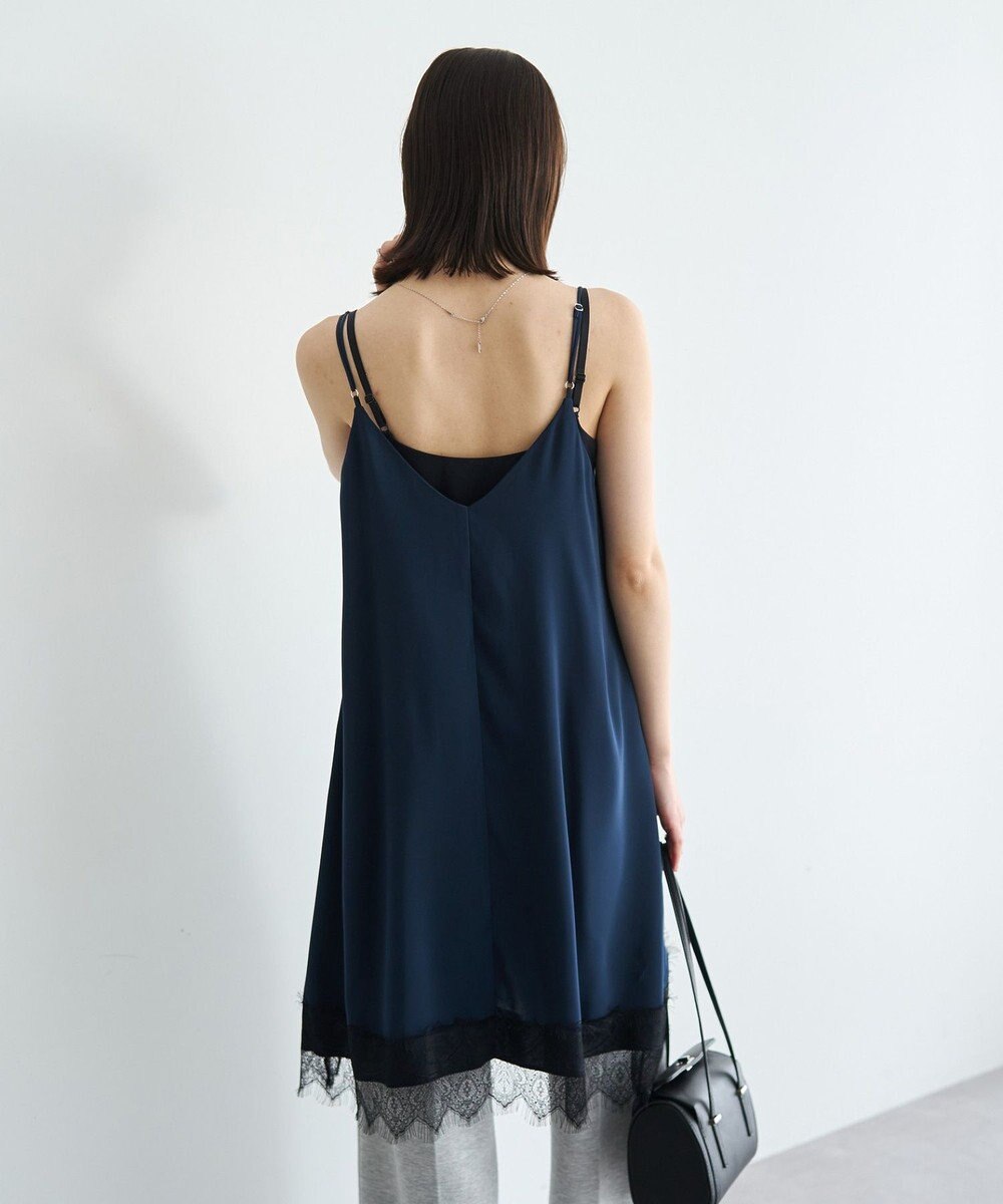 YECCA VECCA レースサテンキャミチュニック 