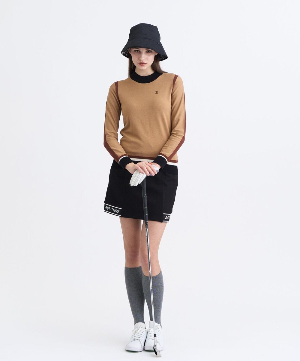 23区GOLF 【WOMEN】カラーブロックセーター 