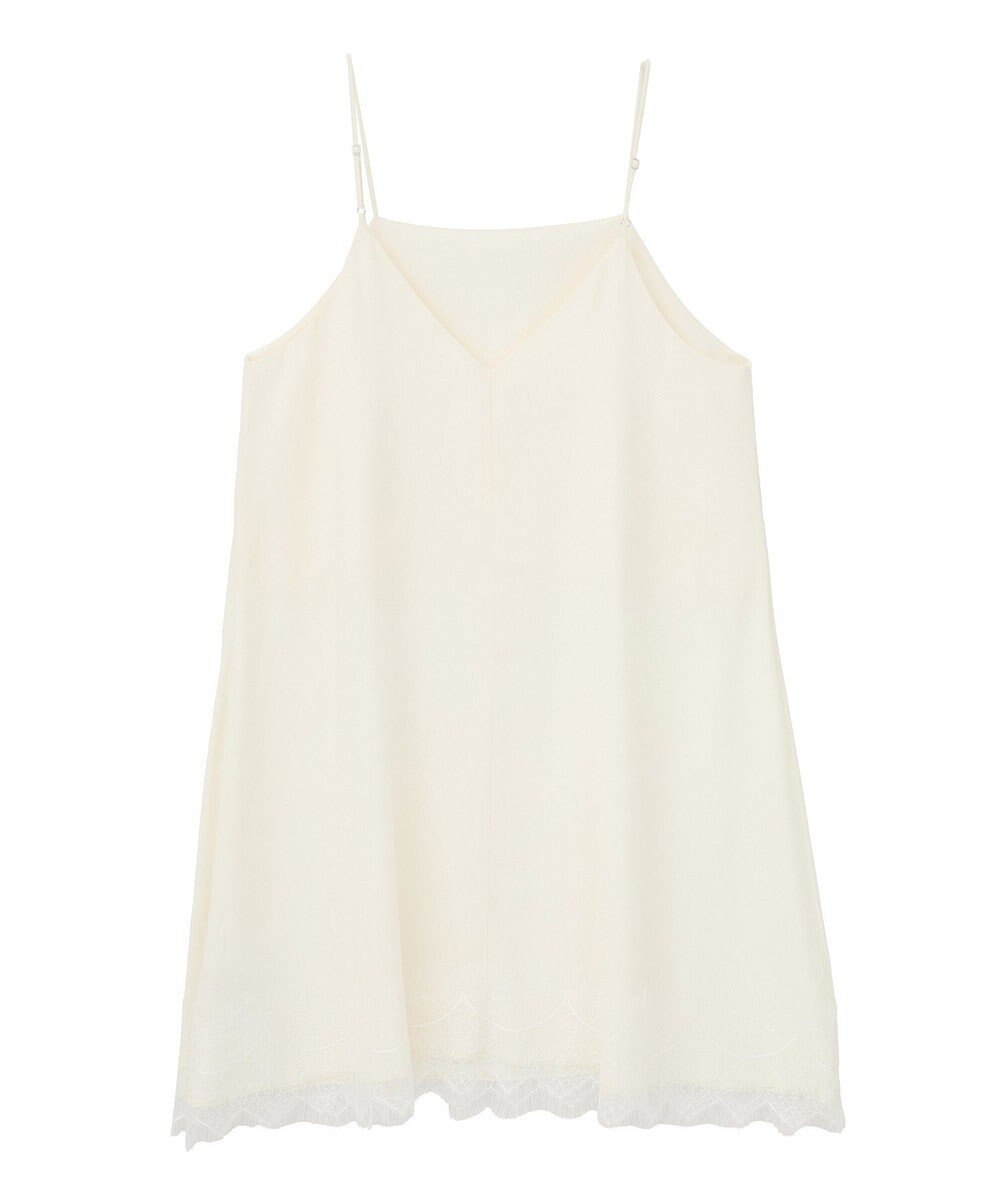 YECCA VECCA レースサテンキャミチュニック 