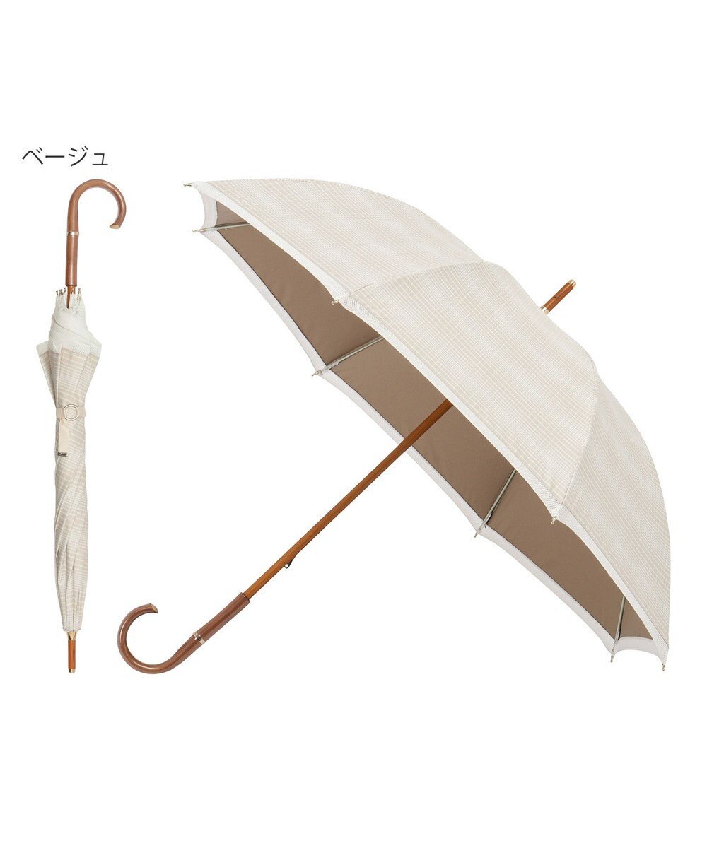 MOONBAT GRACY(グレイシー) 晴雨兼用日傘 長傘 T/C Neo classic check 