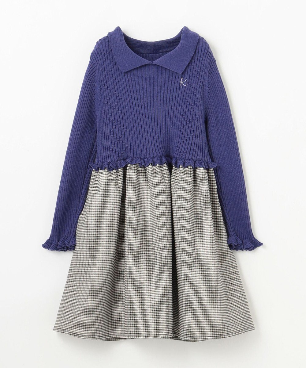 組曲 KIDS 【110-140㎝】千鳥ドッキング ワンピース 