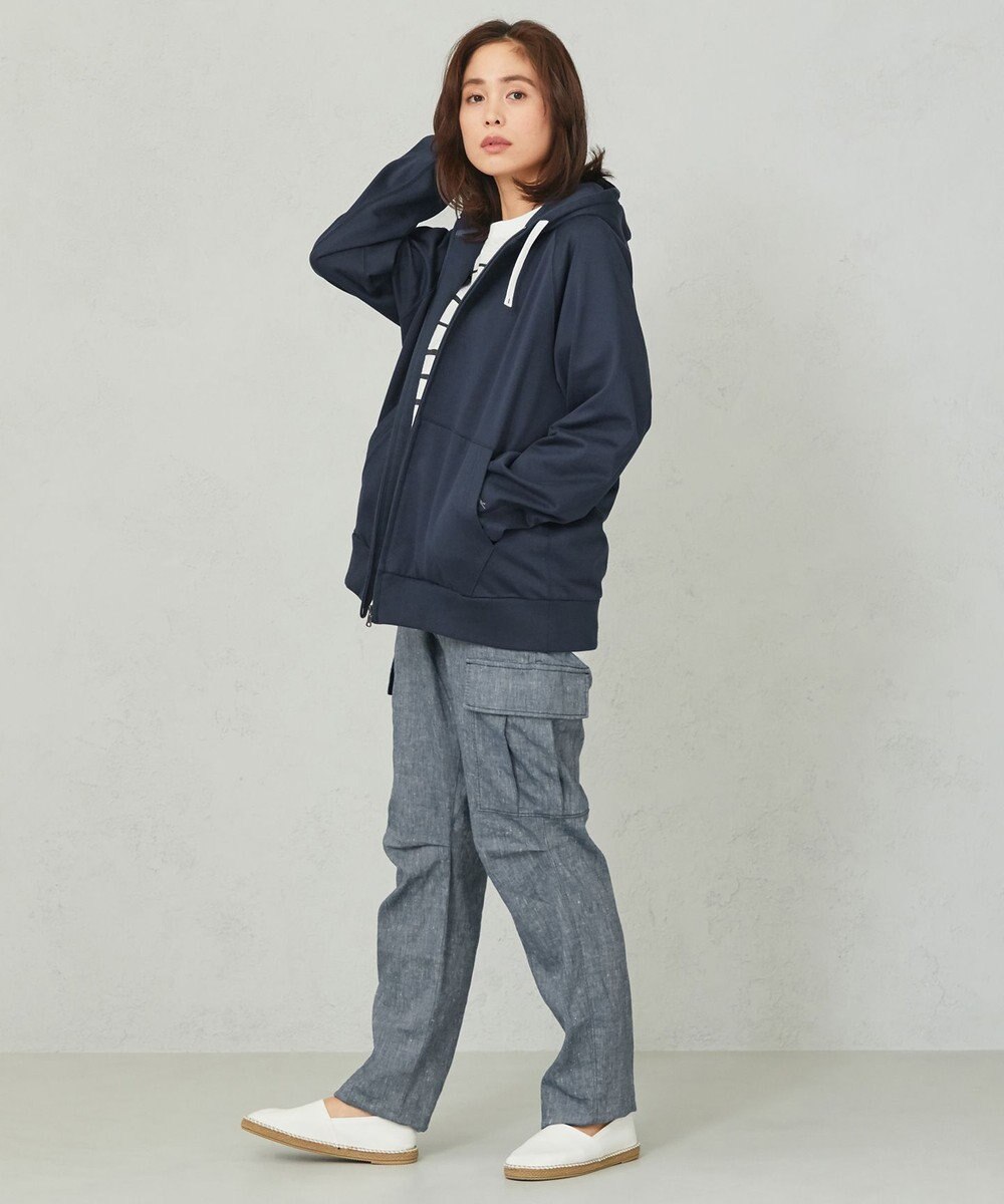 JOSEPH ABBOUD MOUNTAIN 【SPACE／UNISEX】リヨセルリネンシャンブレー パンツ 