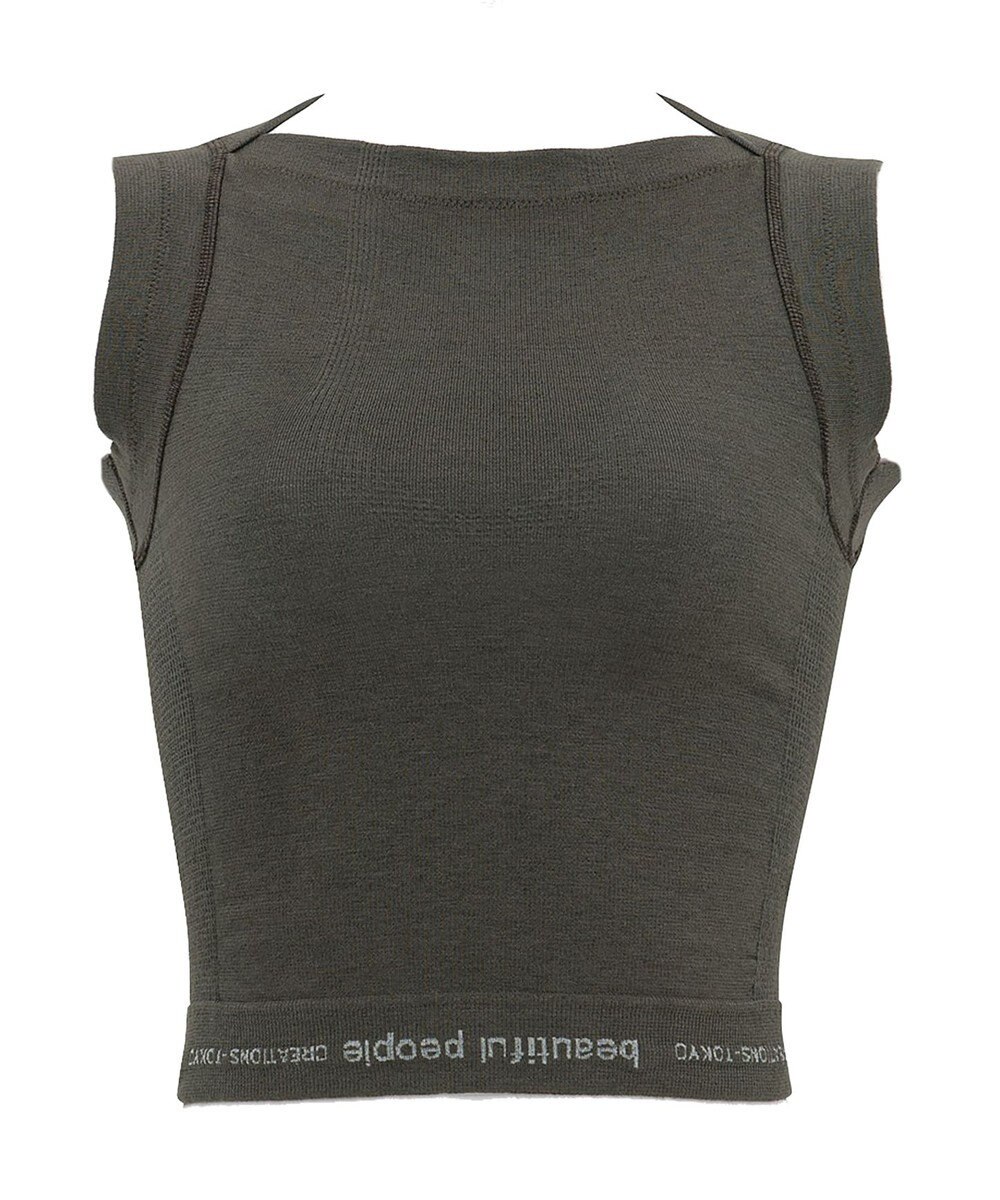 WACOAL MEN レディース <beautiful people>コラボ タンクトップ ボクサートップス ワンサイズ（S-L） オーガニック綿混 立体成型 肩幅：狭め ネック深さ：あさめ WL8001 /ワコールメン 