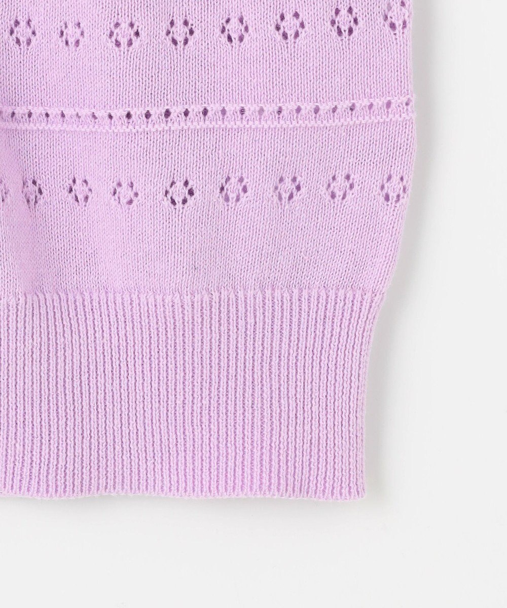 組曲 KIDS 【150-160㎝】フラワーアイレット カーディガン 