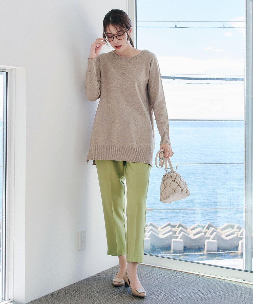 Tiaclasse L 【ダブルストレッチ・洗える】テーパードパンツ 