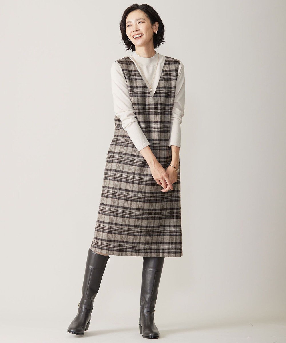 J.PRESS LADIES 【洗える】PRINCE ハイネック ニット 