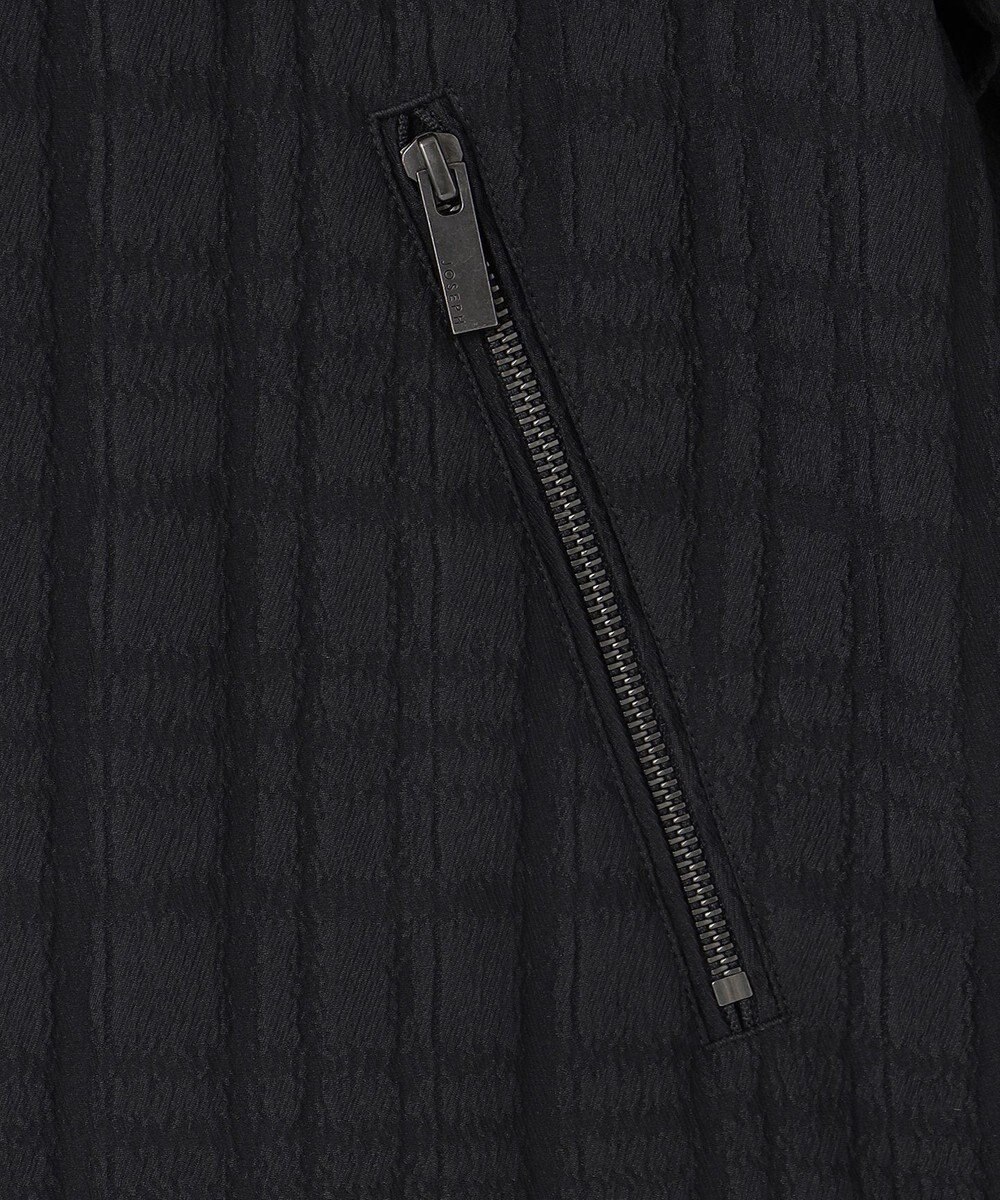 JOSEPH HOMME グレンチェックジャガードストレッチ  フ―ディーブルゾン 