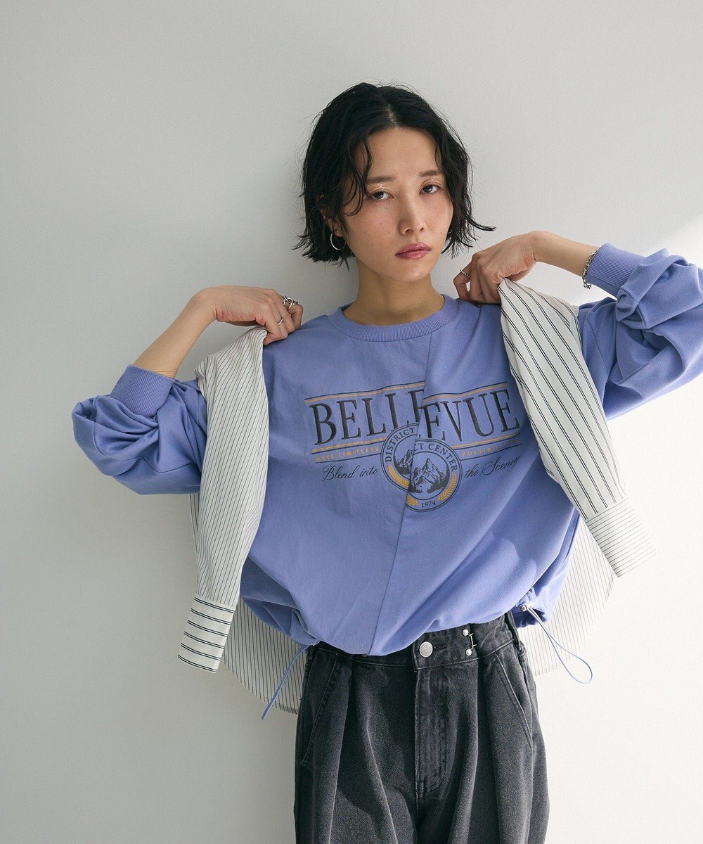 Green Parks リメイク風ナイロンドッキングプルオーバー 