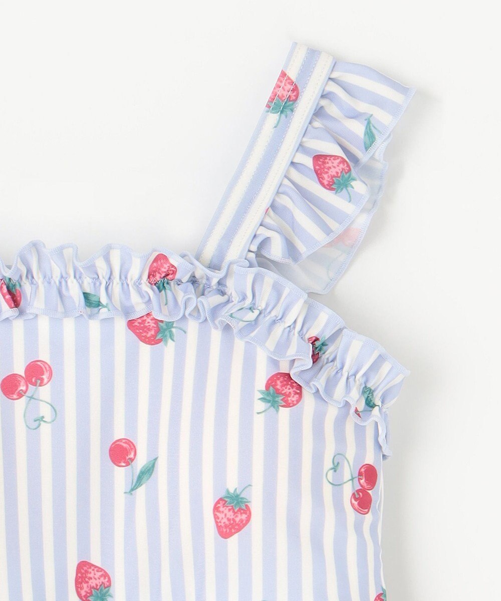 ANY KIDS ストライプ×フルーツ ワンピース 水着 